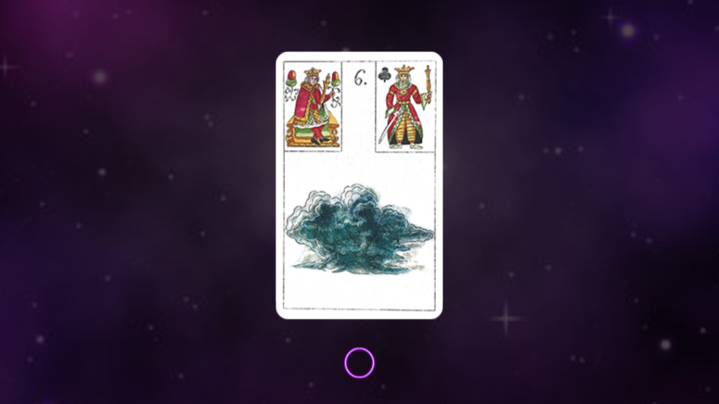 Carta As Nuvens do Baralho Cigano Lenormand
