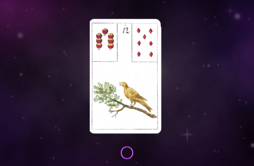 Carta As Aves do Baralho Cigano Lenormand - Décima segunda carta representando comunicação, conversas e redes sociais
