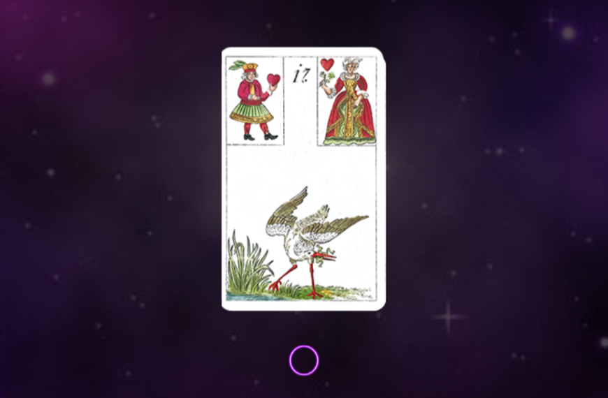 A Cegonha: Carta 17 Baralho Cigano – Mudança e Gravidez