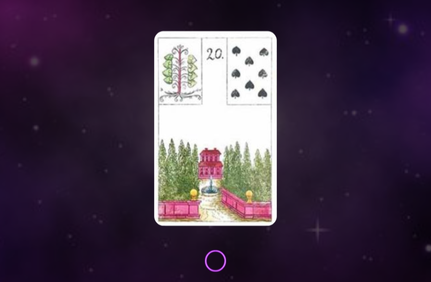 O Jardim: Carta 20 Baralho Cigano – Eventos e Networking